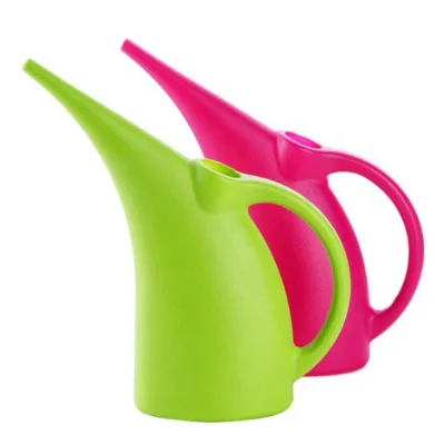 HUGELEAF Plastic Morden Lightweight 1L 2L 3L 5L Colorful Garden Watering Can for Plants