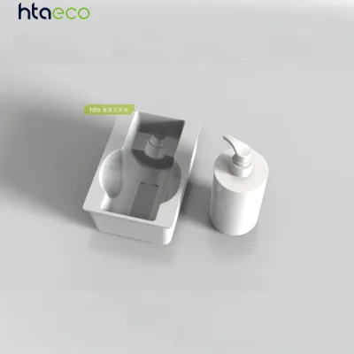 Custom Eco-Friendly Disposable Wet Pressed Molded Pulp Insert for Skincare Gift Facial Oil Biodegradable Compostable Recyclable