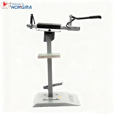 Pneumatic Tire Spreader Manual Tire Spreader Portable Tire Changer with Stand Adjustable LED Light Tire Spreader Tool