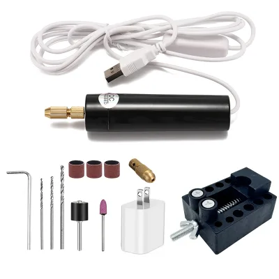 Mini Electric DIY Grinder Kit-Lightweight Grinding Machine for Drilling and Polishing Wood