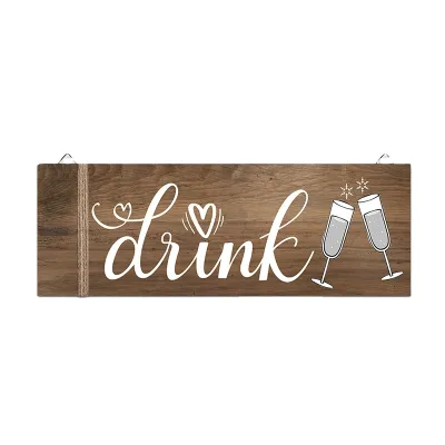 Custom Rectangle Front Door Welcome Rustic Home Decor Hanging Wood Sign Wooden Farmhouse Sign