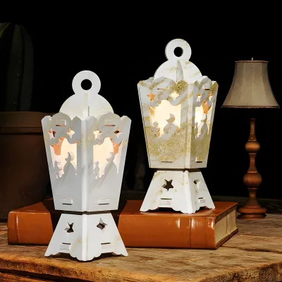DIY glue-based silicone mold for assembling scented candle lanterns and decorative items