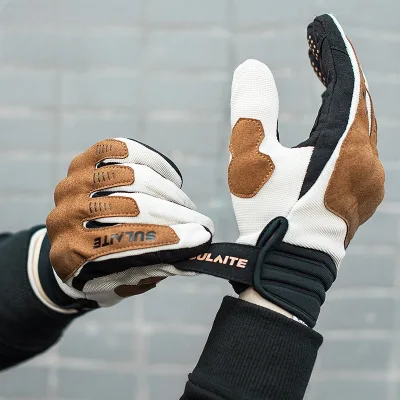 Gloves Touch Screen Riding Motorcycle  Shock Absorption and Anti slip Two Finger Touch Screen Cycling Gloves