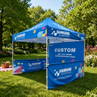 Heavy Duty Aluminum Alloy Frame Oxford Fabric Waterproof Portable Canopy Tent Thermal Transfer Printing for Promotional Weddings