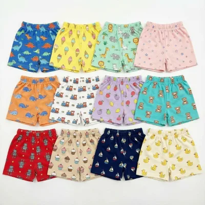Wholesale Toddler Cotton Shorts Summer Assorted Cartoon Prints Kids Beach Pants Random Patterns Mixed Designs for Boys