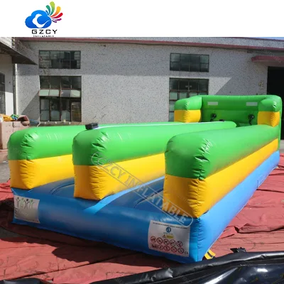 Commercial Grade Inflatable Interactive 2 Lanes Bungee Run Sport Game for Event