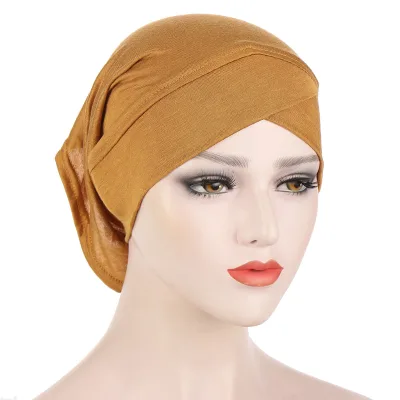 Genya Women's Scarf Tied Chemo Hat Beanie Turban Head Wear for Cancer Patients Muslim