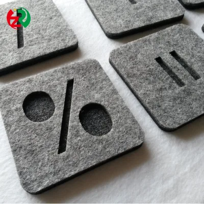 Classic Eco-Friendly Felt Cup Pads Mat Laser Cut Floppy Disk Coaster with Customizable Options