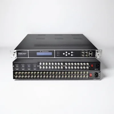 DIGICAST Multi Channels Encrypted Tuners DVB 2 ASI Input RF Professional Receiver Satellite TV Receiver