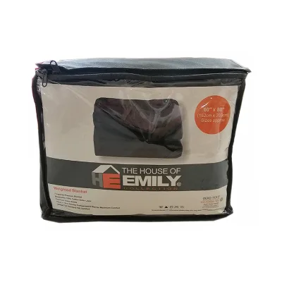 Custom Zipped Transparent Plastic Duvet Pillow Packaging Bag for Blanket Storage with Handle