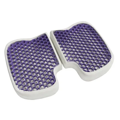 Hot Sela Portable Folding TPE Gel Cooling Memory Foam Seat Cushion Ergonomic Coccyx Comfort Car Office Use