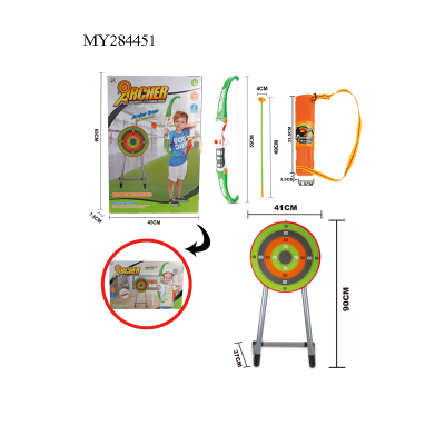 Outdoor Sport Game Toy Bow and Arrow Toy Kids Shooting Archery with Target Holder