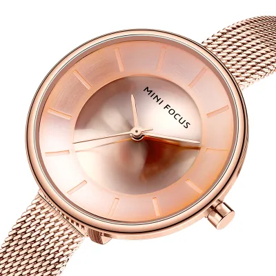 Mini Focus Blue Quartz Watch Women's Bracelet Watches Luxurh Brand Ladies Romantic Clock Mesh Belt Wristwatches for Women
