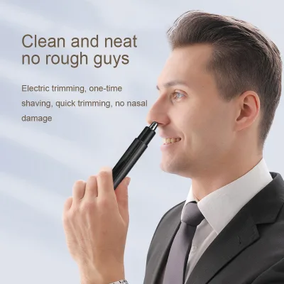 Hot Sale Mini Intelligent Customize Electric Beard Trimmer Washable LED Light Rechargeable Nose Trimmer