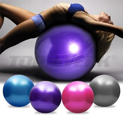 Wholesale High Quality Eco-friendly Custom Printed 45cm 55cm 65cm 75cm Anti-burst PVC Gym Fitness Massage Exercise Yoga Ball