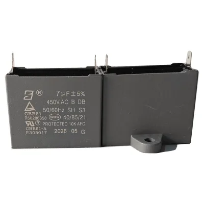 CBB61 Self-healing Series Run Capacitor 7UF 450V 50/60Hz S3 Polypropylene Film Capacitor