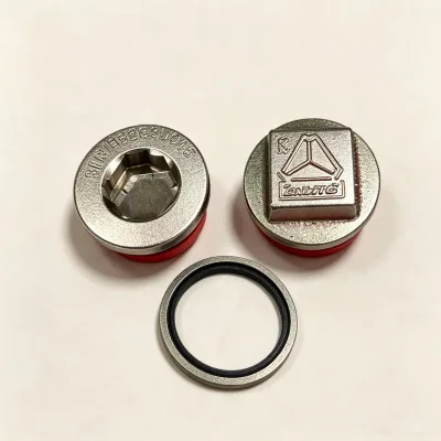 OEM Standard Precision Machined Engine Oil Pan Drain Bolt With Anti-aging Seal Ring Fit Commercial Truck & Long-distance Bus