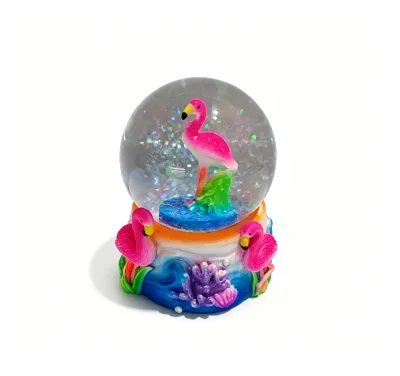 Wholesale Tropical Resin Water Globe, Ocean Animal Beach Souvenir Desktop Decor Gift