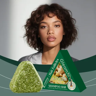 High Quality Health Care Hair Care Products Ginger Solid Shampoo Bar for Hair Nourishing Hair Root Strengthening