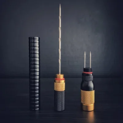 Hot-Selling Long-Size Round with Stainless Steel Blade Custom Logo Cigar Drawing Tool Needle Hole Cigar Punch Cigar Tube