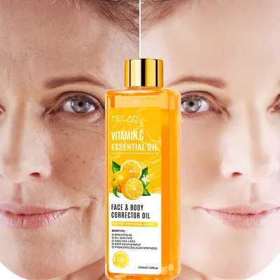 Private Label Skin Care Face Body Corrector Oil Cold Pressed Vitamin C Body Oil Anti Aging Brightening Vitamin C Oil for Skin