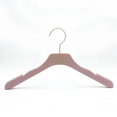 Speckled Texture Heavy Duty Plastic Boutique 41cm Wide Single Tier Shoulder Hanger Non Slip Notches for Secure Garment Storage