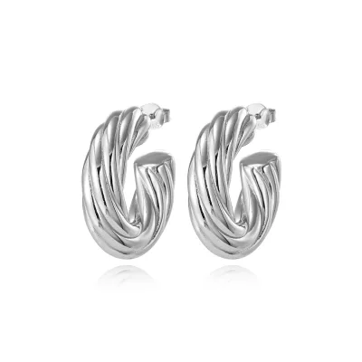 2025 New 925 Silver Simple All-in-one Earrings High Touch Oval Earrings for Women