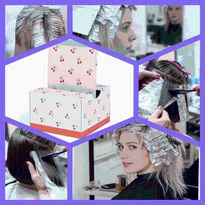High Quality Luxury Custom Logo 5"x10.75 Inch Aluminum Foil Professional Hair Coloring Hair Aluminum Foil