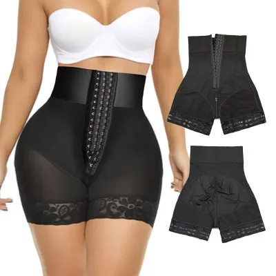 High Waisted Breathable Compression Body Shaper Shorts Tummy Control Butt Lifting Panties Thigh Slimmer Jersey Underwear Adults
