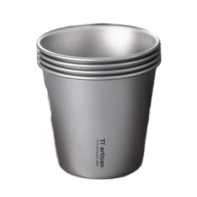 Titanium Tumbler Lightweight Unbreakable Camping Beer Mug Portable Outdoor Travel Coffee Mug