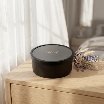ZNPB001 Reusable Round Plastic Jar Box With Transparent Window Cosmetic Gift Packaging Accept Custom Order