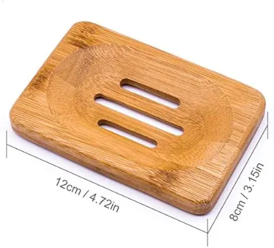 Natural Wooden Bamboo Soap Dish Storage Holder Soap Holder Bathroom Shower Soap Dish Container Hand Craft