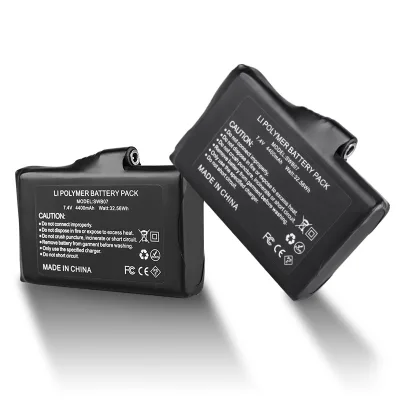 7.4V 4400mAh Polymer Lithium Ion Battery Pack for Ski Gloves and Heated Apparel