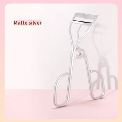 Matte Silver Private Label Eyelash Curler Re-Lift Instant Lashes Curler With Silicone Refill Pads