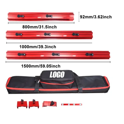 MUFASHA Red Tile Cutter Guide Rail 800mm 1000mm 1500mm Aluminum Track for Manual Electric Tile Cutting Tools for Porcelain Slabs