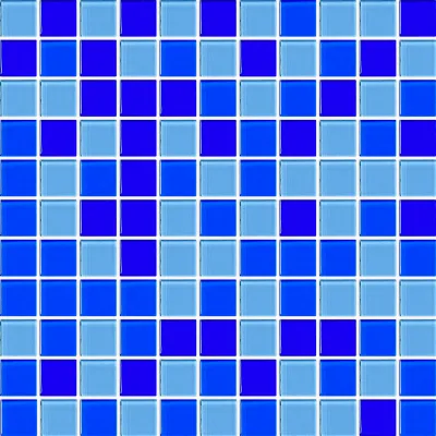 EAZART Wholesale Price Outdoor Blue Iridescent Crystal Glass Swimming Pool Mosaic Tile for Dining Hall Use Water Resistant