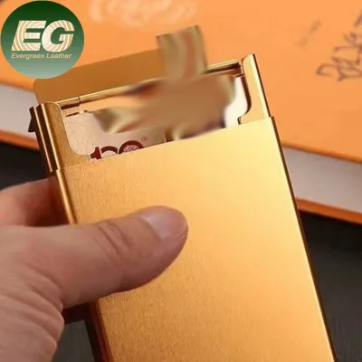 EA596 Custom Cigarette Case Waterproof Metal Portable Laser Silver Travel for Smoking Smoke Design Gold 20 Automatic Cases