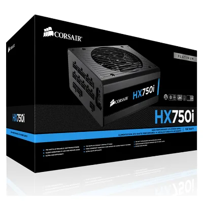 CORSAIR HXi Series HX750i 750W 80 PLUS PLATINUM Haswell Ready Full Modular ATX12V & EPS12V SLI and Used Power Supply