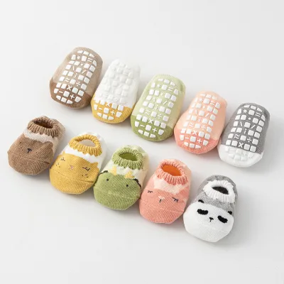2024 Manufacturer Hot Colorful Animal Cute Oem Baby Sport Grip Non-Slip Children's Women Anti-slip Grip Floor Kids Socks