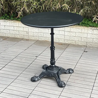 Modern Iron Table for Outdoor Simple Leisure Metal Foot Square Negotiation Table for Coffee Tea Shop Dining Outdoor Furniture