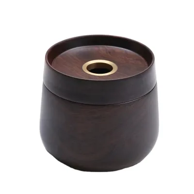 High-end Chinese Kung Fu Tea Utensils Ebony Tea Basin Tea Plate Can Also Used for Ashtray