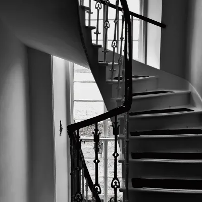 Prima Minimalist Hidden Stringer Floating Staircase for Modern Private Villa Indoor Decoration