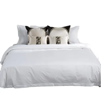 Wholesale Hotel Bedding Fitted Sheet Duvet Cover Pillowcase Percale Wrinkle Resistant with Custom Size
