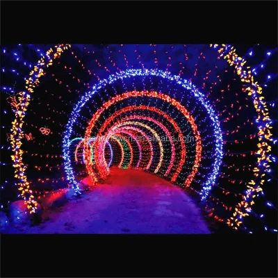 Factory Direct Outdoor Waterproof Colorful LED Tunnel Light for Festival Decoration