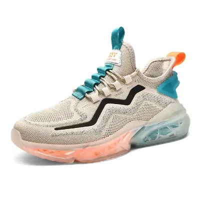 JSYWD-286 2025 Fashion Men Casual Sneakers Breathable Mesh Lightweight Mens Sport Walking Shoes Stock