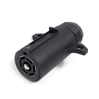 Heavy Duty 7 Way RV Blade Trailer Socket 7 Pin Female Trailer Connector Vehicle End Receptacle Weatherproof