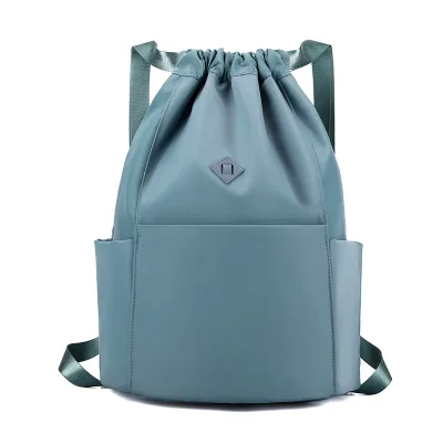Manufacture Waterproof Polyester Polyester Drawstring Backpack High Quality Custom Logo Promotional Unseix Design Drawstring Bag