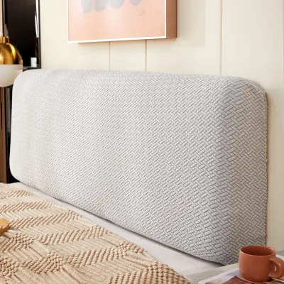 Nordic All-inclusive Jacquard Velvet Headboard Cover Dustproof Elastic Sofa Backrest Protective Cover