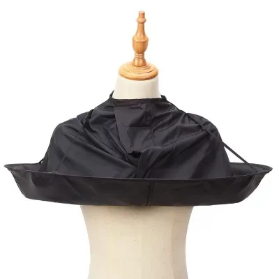 Cross-border Household Adult Hairdressing Cape Apron Barber Shop Haircut Shawl Neck Cape Bib China Origin Material None