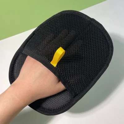 Washable Cloth Electrostatic Pet Hair Remover Glove Hypoallergenic Grooming Mitt Stops Loose Fur
